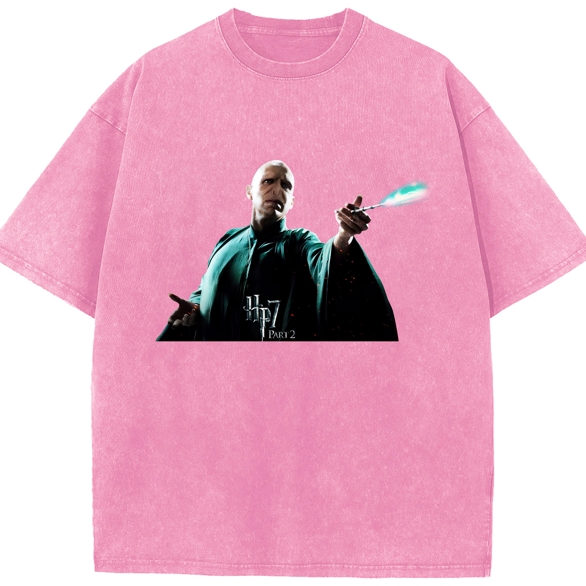 （画像用） Harry Potter ハリー・ポッターシリーズ 綿100% ヴィンテージ風 半袖Tシャツ（フロントプリント）